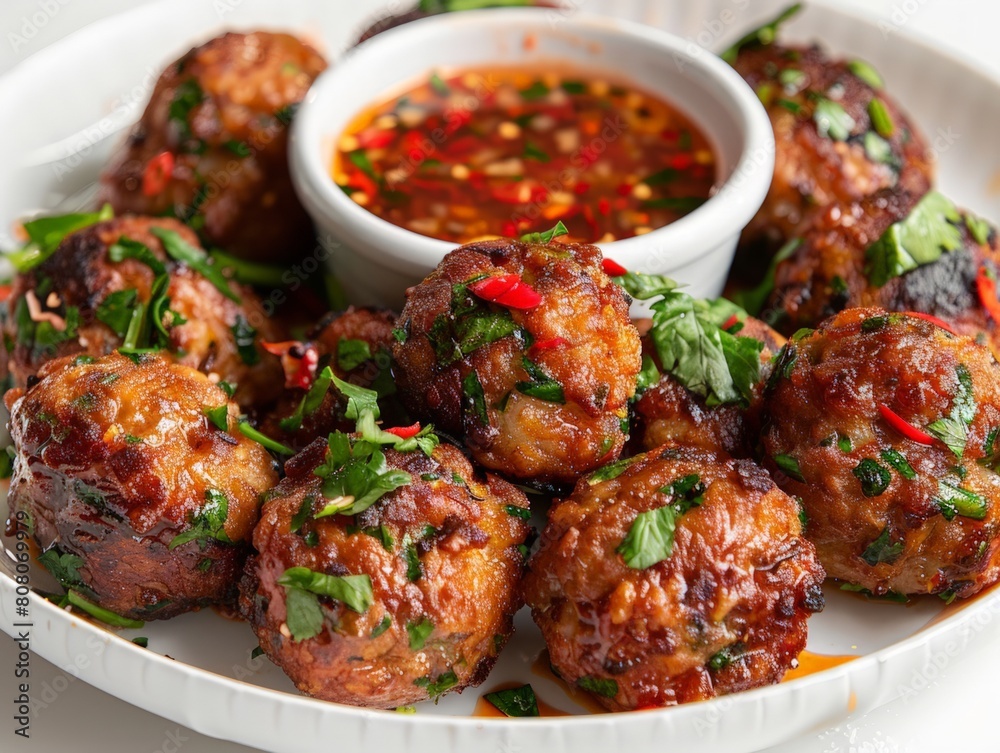 Wall mural Mauritian Boulettes with chili sauce - Wall murals