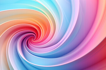 Obraz premium Psychedelic fractal colorful background, pattern, vibrant, decorative element, pastel soft colors