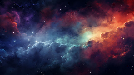 Design an abstract background with a cosmic, outer space theme.