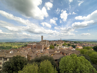 Fototapeta premium Perugia, studenckie miasto w Toskanii we Włoszech