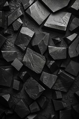 Dark, Black, Gray, Rock, Stone, Texture, Background, 3D