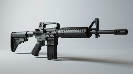 A classic military rifle model, showcased in a high-quality 3D rendering on a white background, highlighting traditional design.
