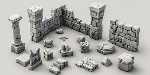 3D printable fantasy scatter terrain