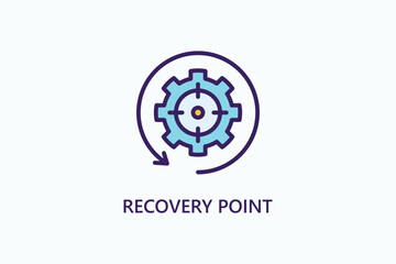 Recovery Point Vector Icon Or Logo Illustration