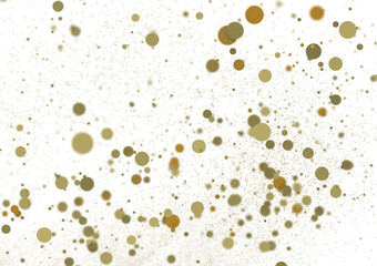 Radiant Revelry: Dynamic 3D Illustration of a Radiating gold Confetti Celebration In 3D PNG