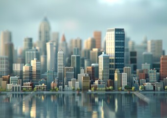 Fototapeta premium Small City Model