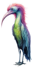 Fototapeta premium PNG Alien bird drawing animal.