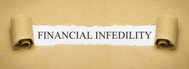 Financial infidelity - obrazy, fototapety, plakaty