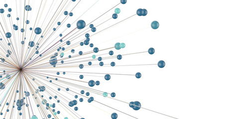 Concept of Network, internet communication. 3d illustration