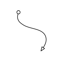 Connecting Arrow Line Art Decoration 