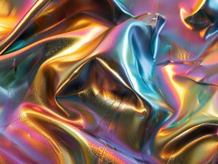 Fototapeta premium Galactic alloy: A fantasy-inspired metal texture, interweaving cosmic colors and metallic sheen for otherworldly projects