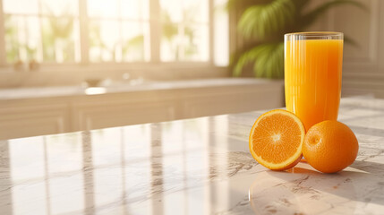 Refreshing zest: droplets shimmer, whispering of the zesty tang and delightful sweetness of orange juice