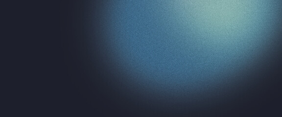 Blue background, grainy noise, abstract dark background background, banner, web banner, header, template, wide background