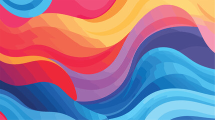 Abstract colorful curve background design. illustra