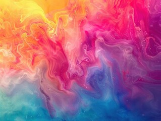 Fototapeta premium Vibrant abstract art blending neon colors, perfect for creative backgrounds Ethereal light play for a dreamy feel