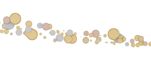 gold  Burst: Astonishing 3D Illustration of Bursting gold Confetti