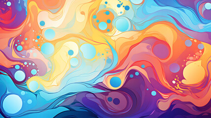 Fototapeta na wymiar Generate an abstract background with a psychedelic twist.