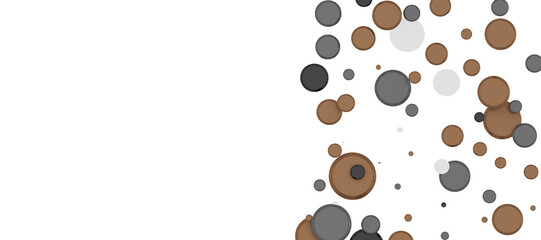 Obraz premium Sprinkle of Success: Spectacular 3D Illustration Showcasing Cascading gold Confetti In PNG 3d