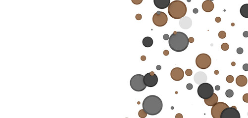  Colorful confetti on white background