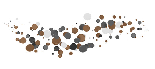 Enchanting Delight: Spectacular 3D Illustration Showcasing Enchanting gold Confetti