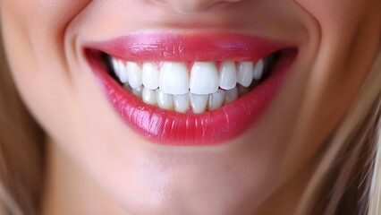 Fototapeta premium Perfecting Your Smile: Dental Consultation and Treatment. Concept Dental Care, Smile Makeover, Teeth Whitening, Cosmetic Dentistry, Orthodontic Treatment