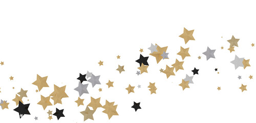 Golden Dreamscapes: Step Into a 3D Rainfall of Gleaming Stars