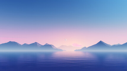 purple mountains landscape abstract graphic poster web page PPT background