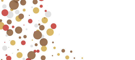  Multicolored confetti on white