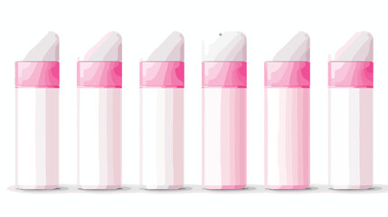 Advertising antiperspirant banner mockup in pink co