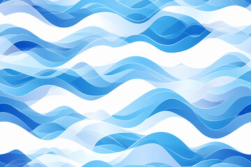 Abstract blue waves background. Vector illustration for your design.