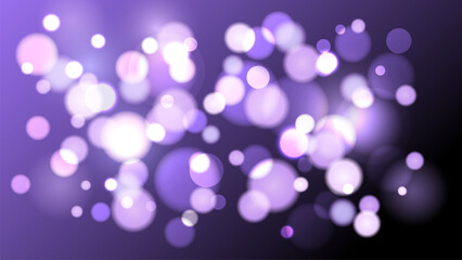 Bokeh lights. Blurred circle shapes. Abstract light effect. Vector illustration.