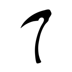 Scythe Silhouette Element 