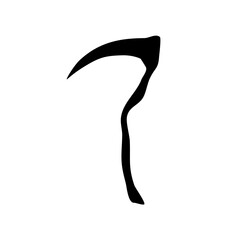Scythe Silhouette Element 