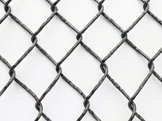 Fototapeta premium A close up of a chain link fence.