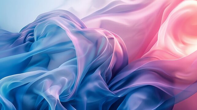 Gradient abstract design with soothing blue and pink hues
