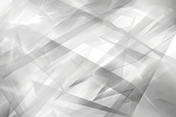Modern abstract white curve square lines triangle technology backdrop. white light grey background.