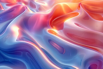 Abstract Colorful Wavy Texture