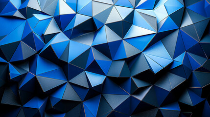 Fototapeta premium Abstract Blue and Black Geometric Design 