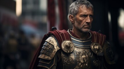 Roman Legionnaire's dream of empire's splendor