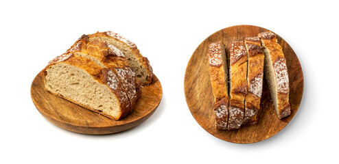 Homemade Sliced Bread Isolated