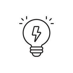 Electrical Energy icon design with white background stock illustration