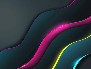 Neon Glow, Modern Abstract Dark Gradient Background