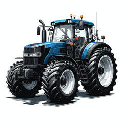 Obraz premium farmer tractor Art vector design 