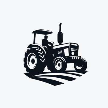 farmer tractor Art vector design  