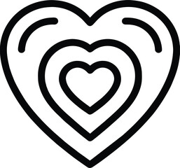 simple heart uniue vector