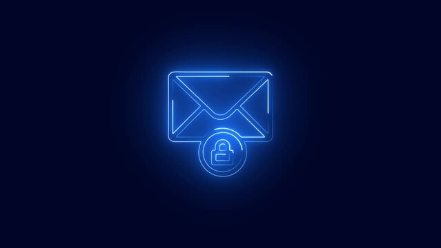 mail lock security email icon, Mail message lock password icon isolated