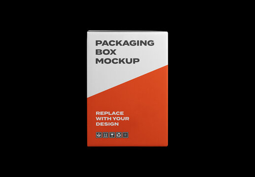 Box Pack Package Identity Branding Texture Paper Cardboard Delivery Post Mockup Template Mail Packaging Product
