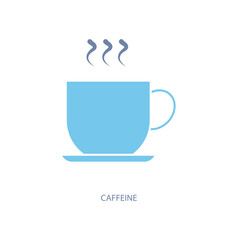caffeine concept line icon. Simple element illustration. caffeine concept outline symbol design.