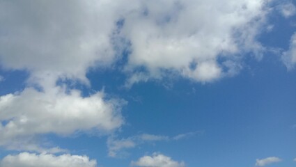 photo of a view of clouds and blue sky for the background