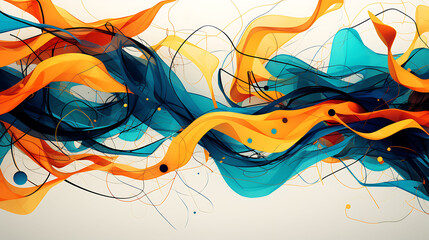 Produce an abstract background using chaotic, chaotic lines.